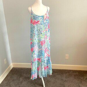 NWT  Gorgeous Lilly Pulitzer Winni Maxi Dress  Size L